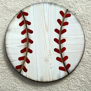 NWT! Baseball Wooden Wall Decor Sign